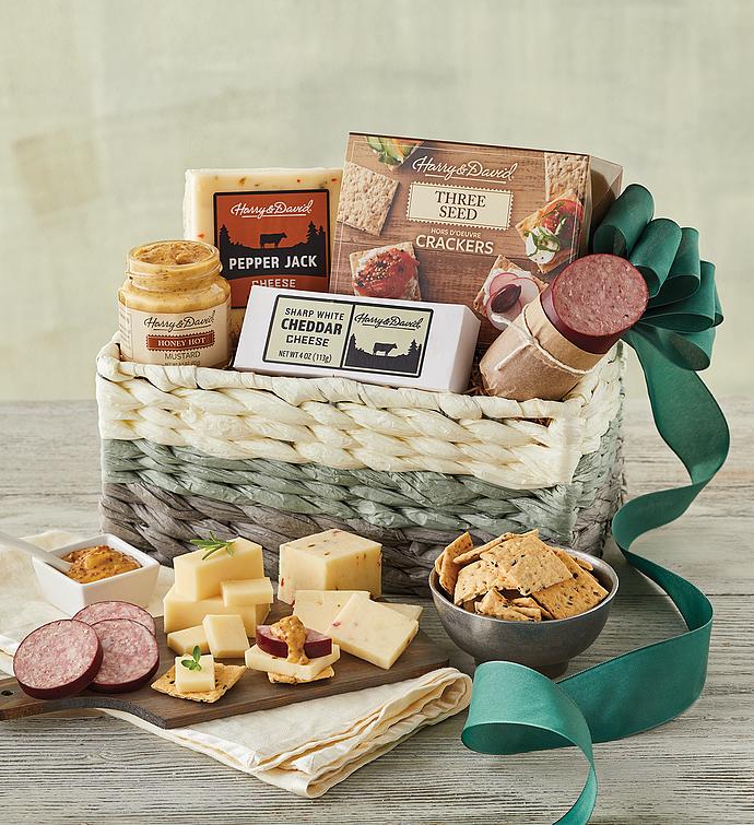 Meat and Cheese Gift Basket 